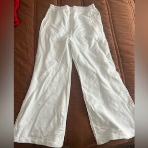 Danielle Guizio off white Wide-Leg Sweatpants